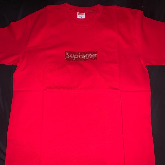 Supreme Swarovski Box Logo Tee - Picture 2 of 8
